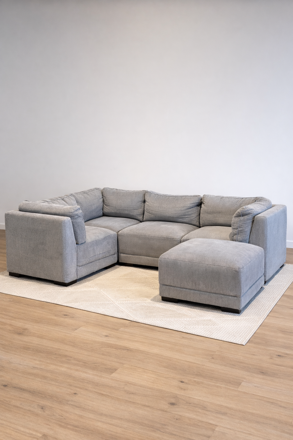 Gray Modular 5 Piece Sectional