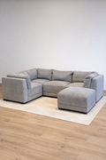 Gray Modular 5 Piece Sectional