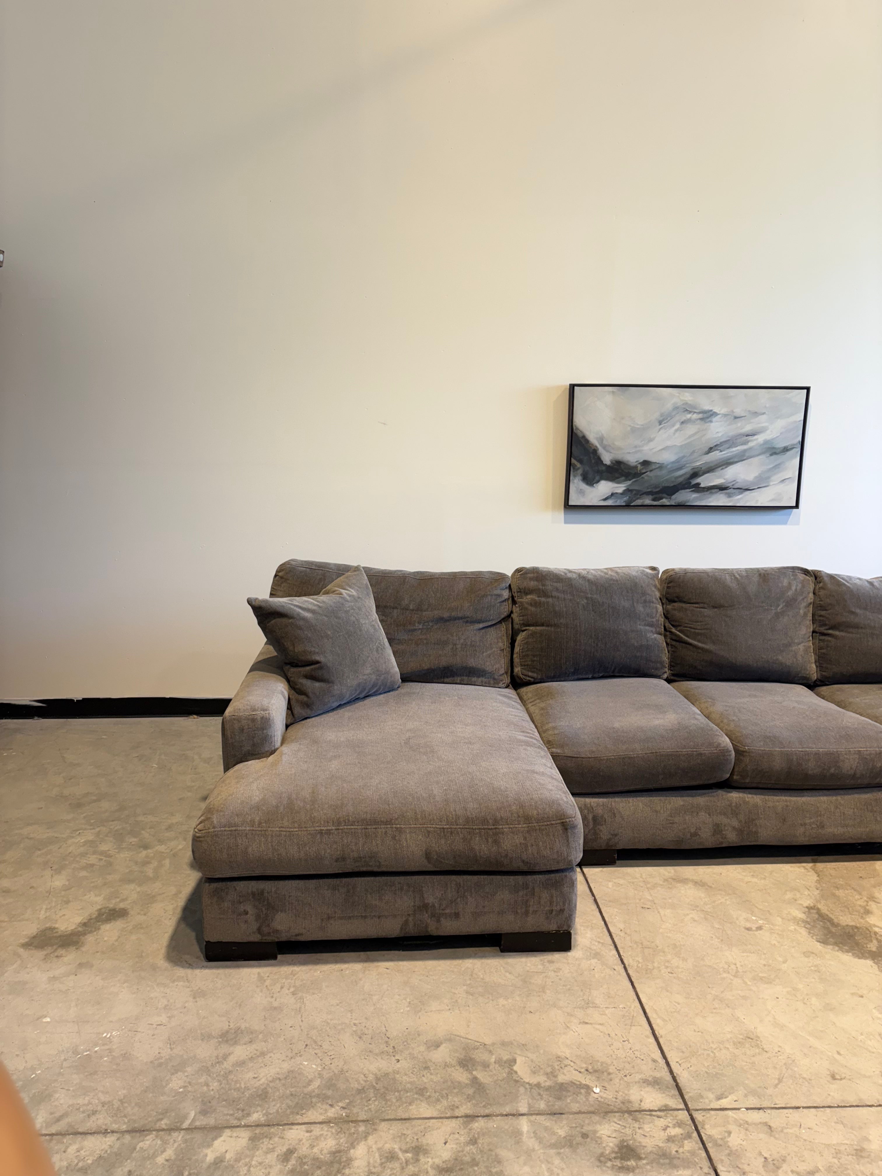 Gray 3 Piece Sectional Couch