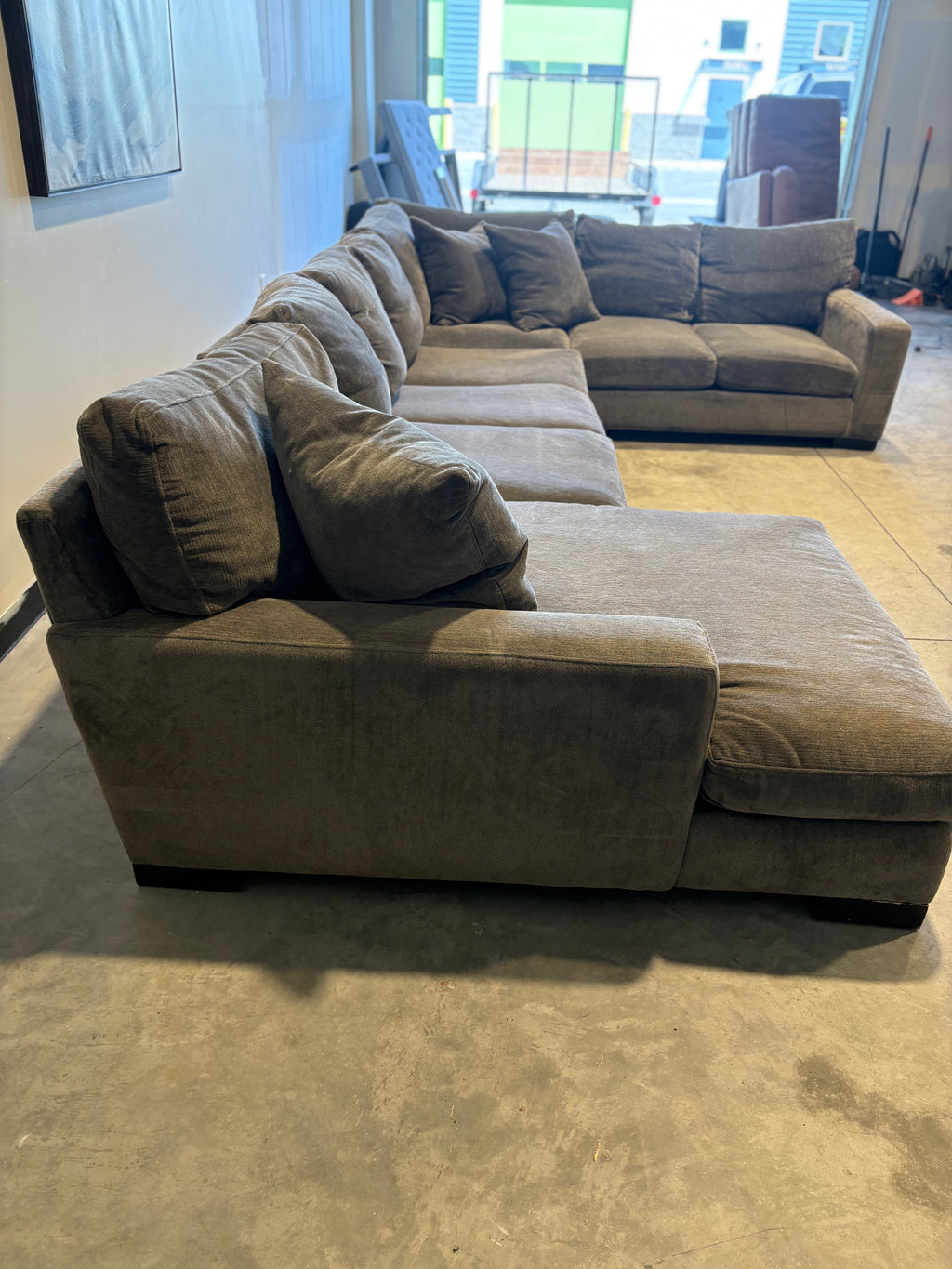 Gray 3 Piece Sectional Couch