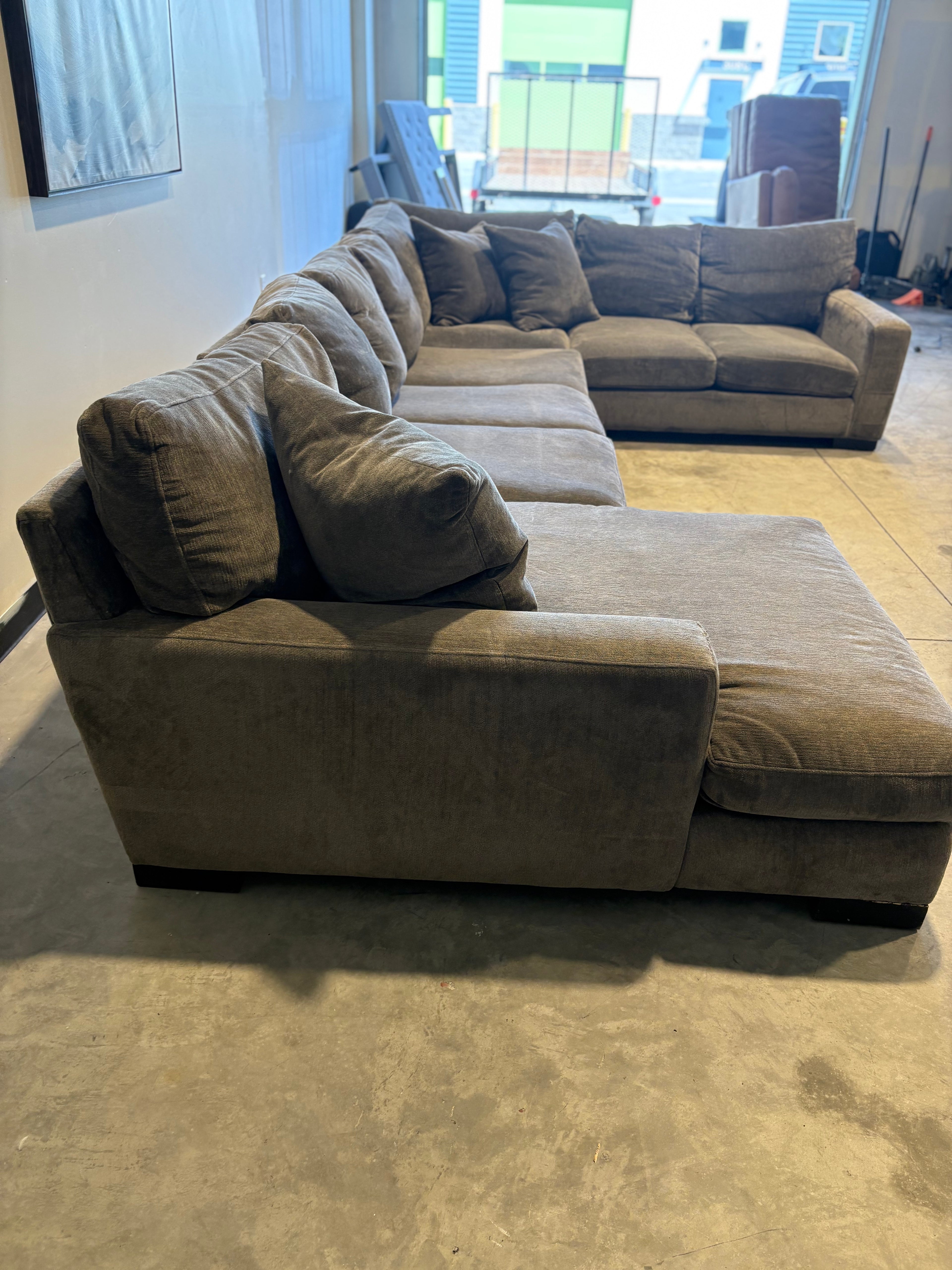 Gray 3 Piece Sectional Couch