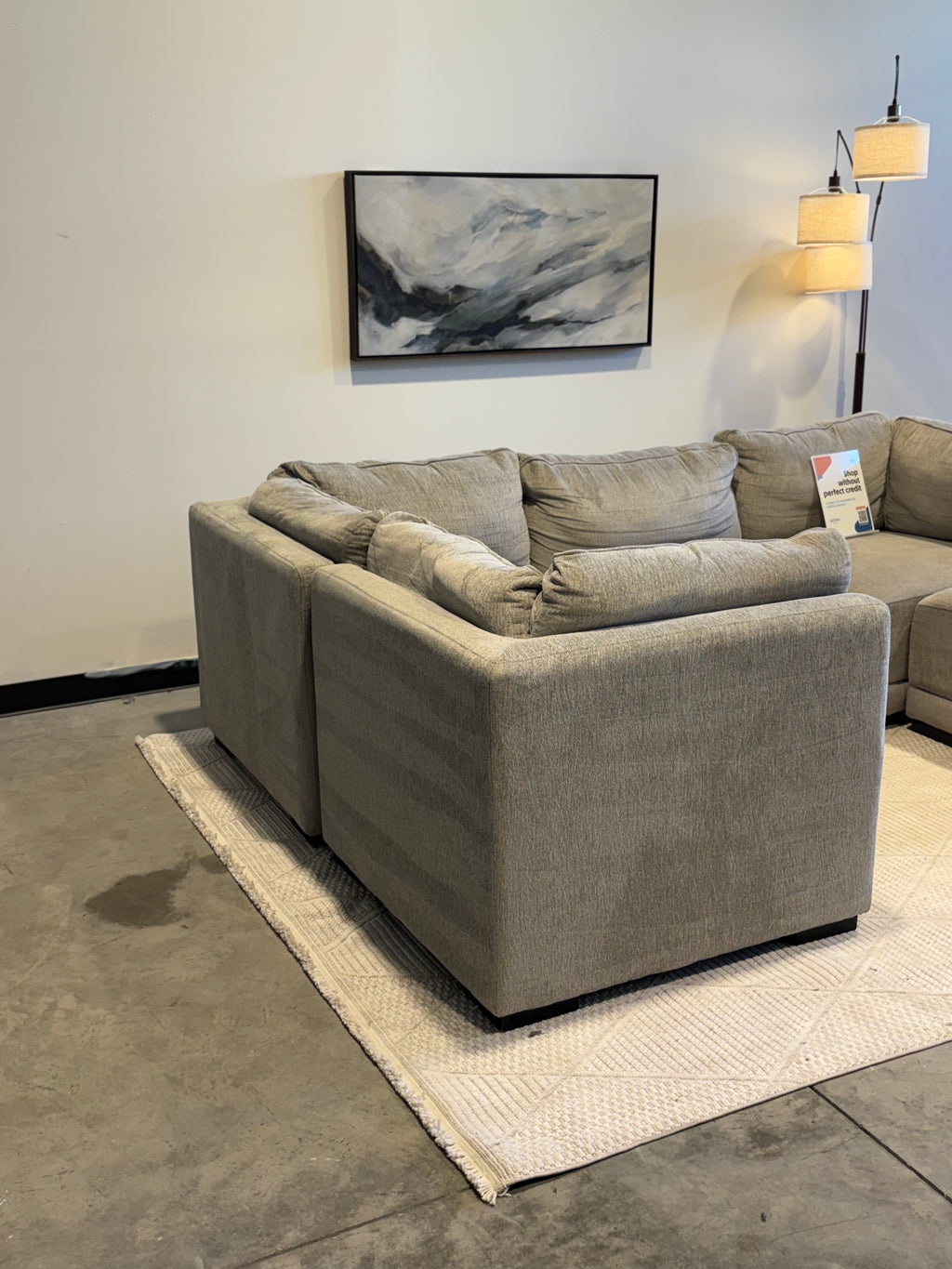 Gray Modular 5 Piece Sectional