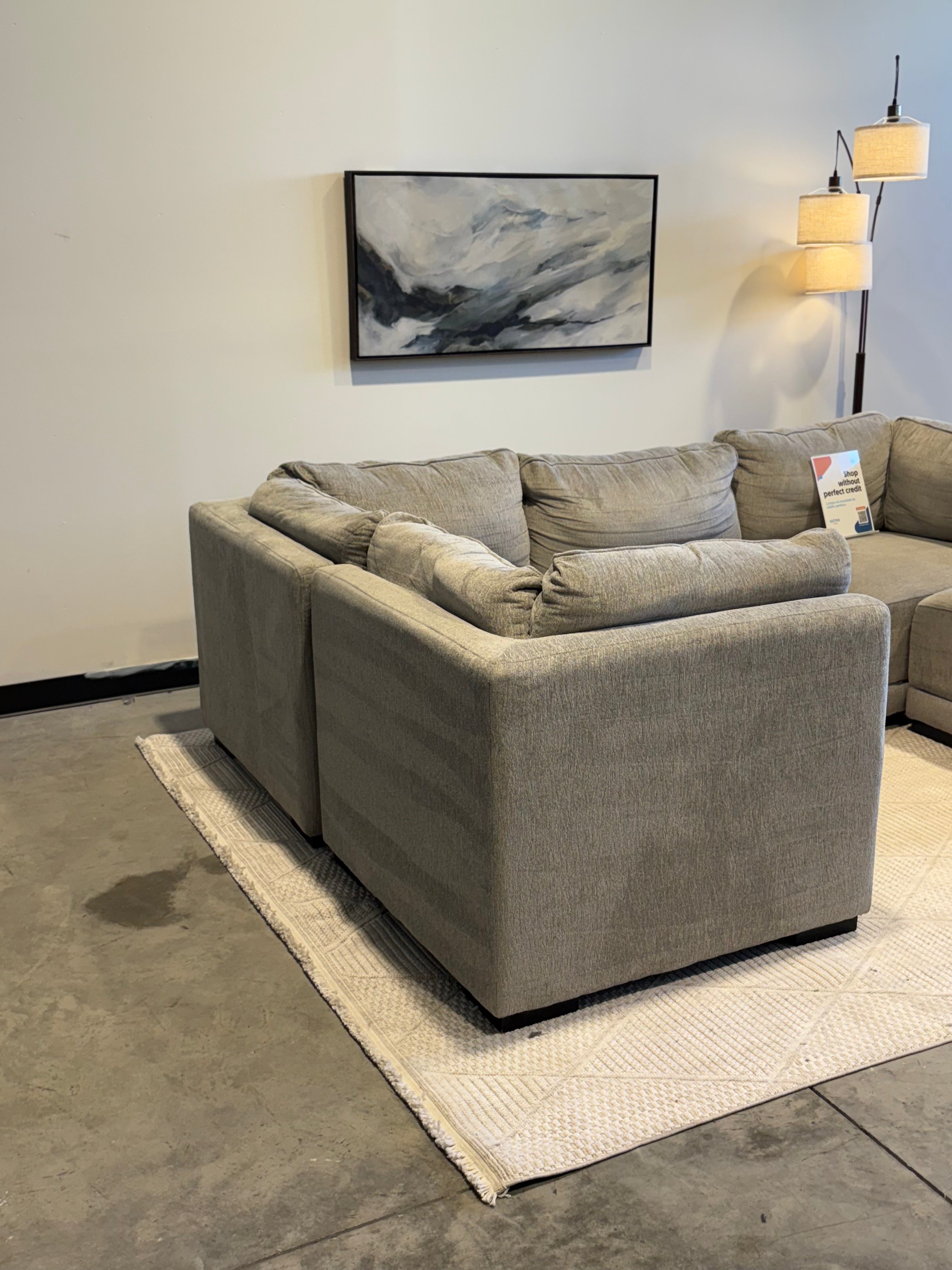 Gray Modular 5 Piece Sectional
