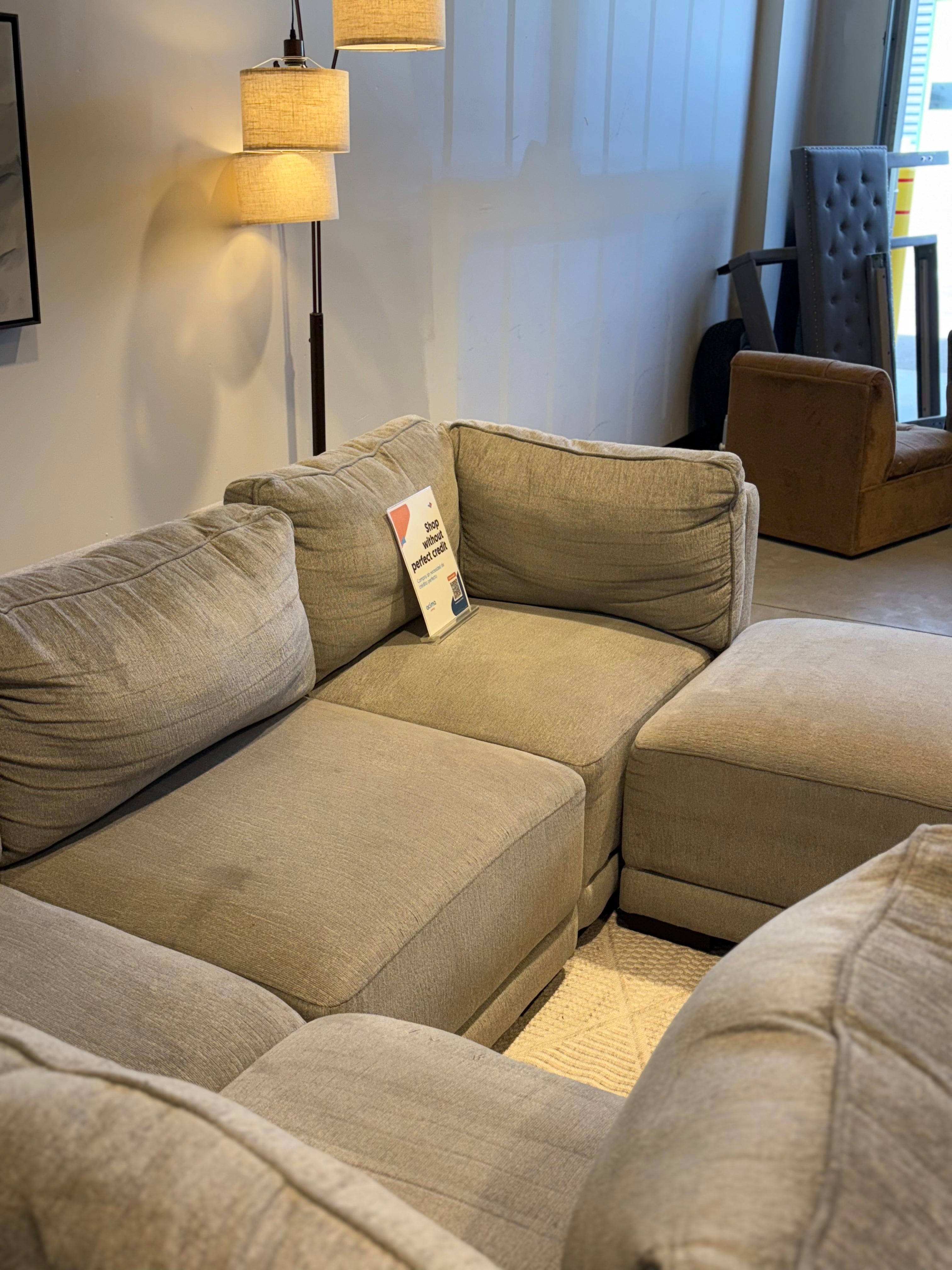 Gray Modular 5 Piece Sectional