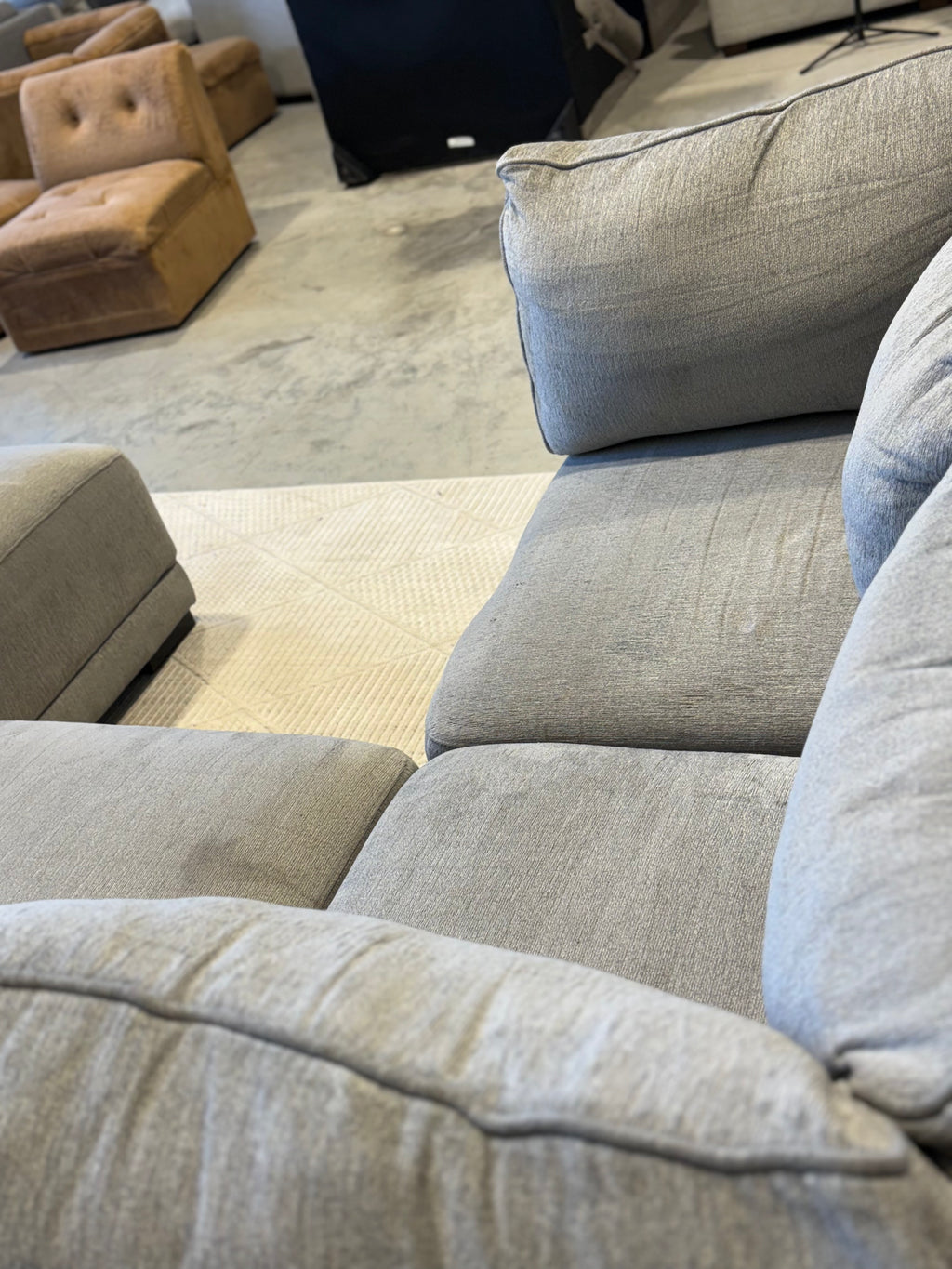 Gray Modular 5 Piece Sectional