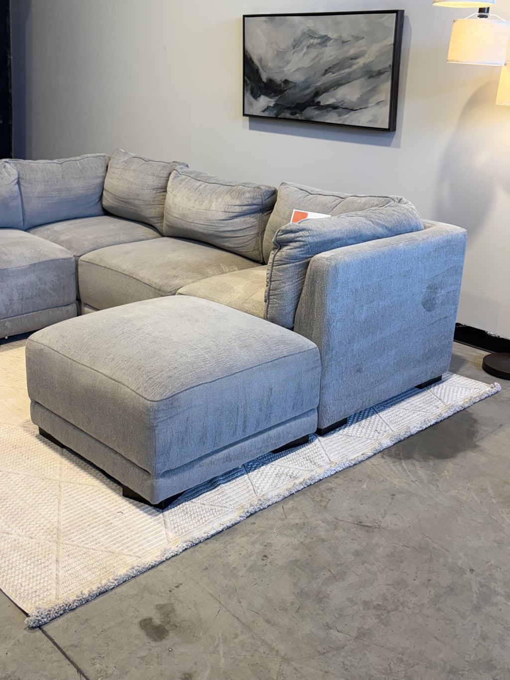 Gray Modular 5 Piece Sectional
