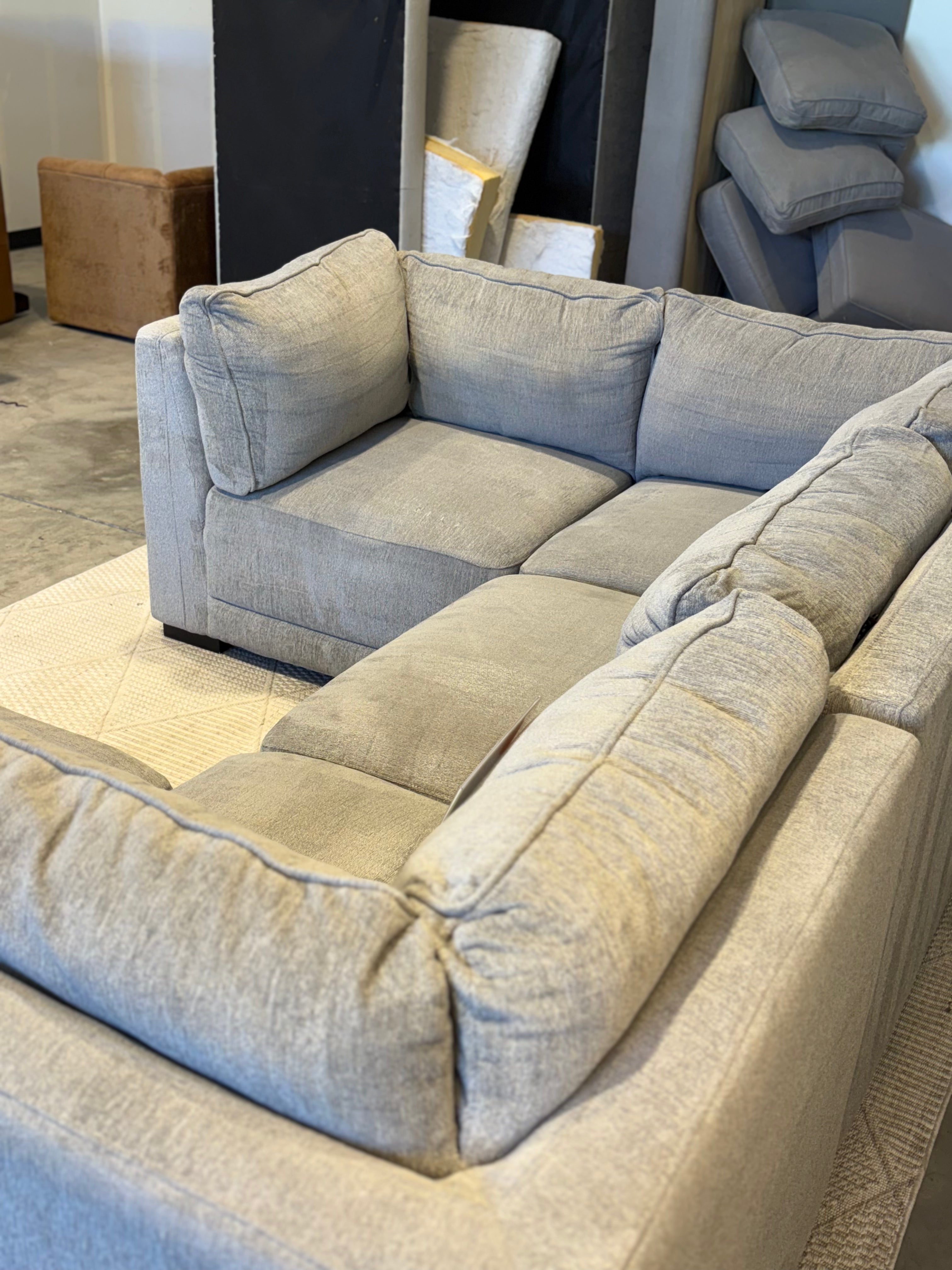 Gray Modular 5 Piece Sectional
