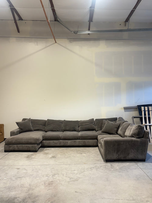 Gray 3 Piece Sectional Couch